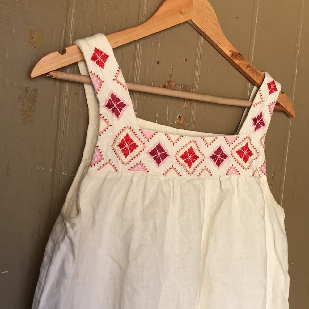 Madewell Embroidered Island Tank Top - Gem